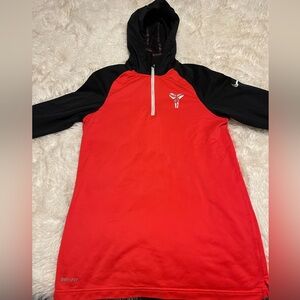 Nike Red and Black Hoodie